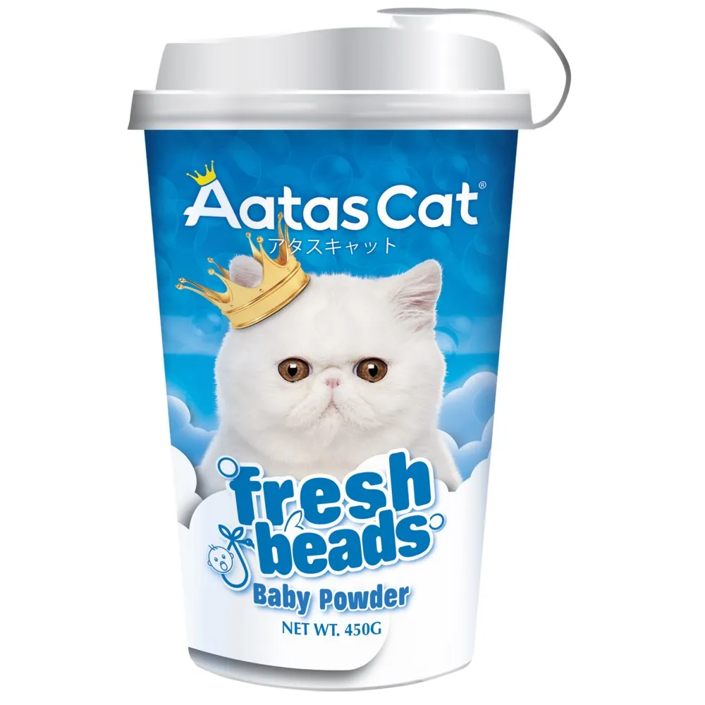$2 OFF: Aatas Cat Litter Deodorising Fresh Beads (Baby Powder) 450g