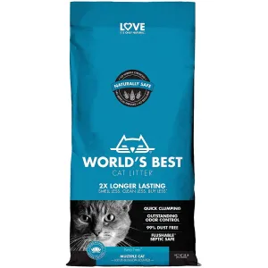 20% OFF: Worlds Best Cat Litter Lotus Blossom Multiple Cat Clumping Corn Kernel Cat Litter