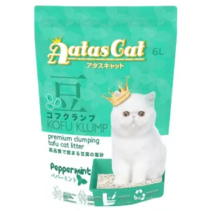 6 FOR $45: Aatas Cat Kofu Klump Tofu Cat Litter (Peppermint) 6L