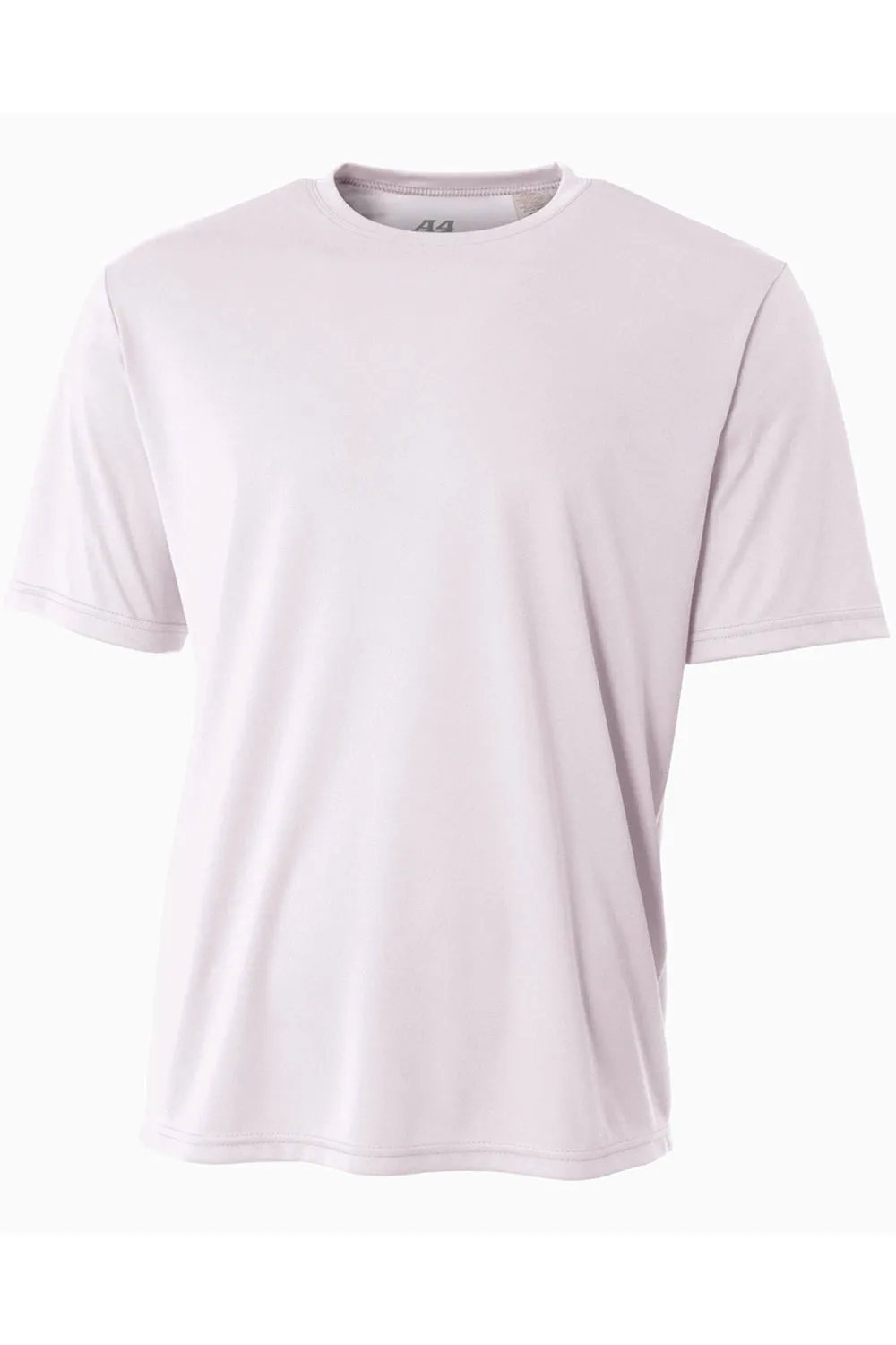 A4 Mens Performance Moisture Wicking Short Sleeve Crewneck T-Shirt - White