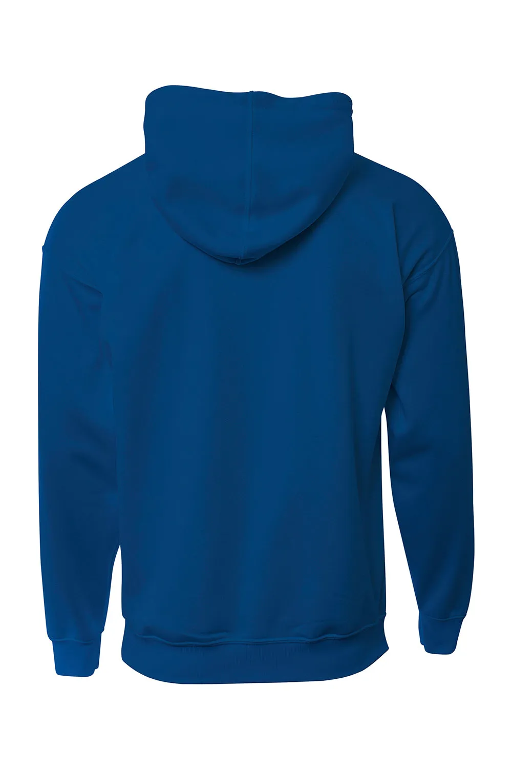 A4 Mens Sprint Tech Fleece Hooded Sweatshirt w/ Pouch Pocket - Navy Blue