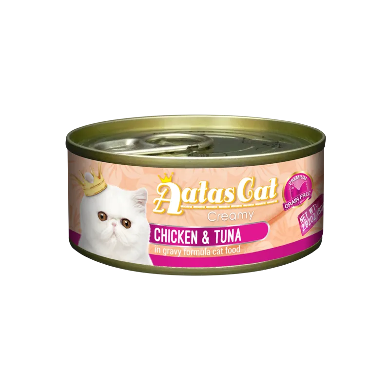 Aatas Cat Creamy Chicken & Tuna in Gravy 80g