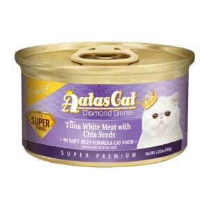 Aatas Cat Finest Diamond Dinner Tuna with Chia Seeds in Soft Jelly 80g