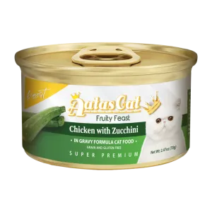 Aatas Cat Finest Fruity Feast Chicken with Zucchini in Gravy 70g