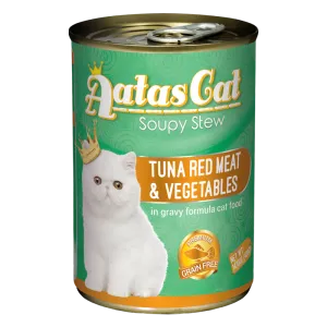 Aatas Cat Soupy Stew Tuna Red Meat with Vegetables in Gravy 400g