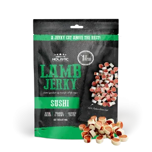 Absolute Holistic Dog Treats Lamb Jerky Sushi 100g
