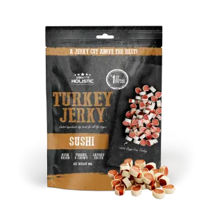 Absolute Holistic Dog Treats Turkey Jerky Sushi 100g