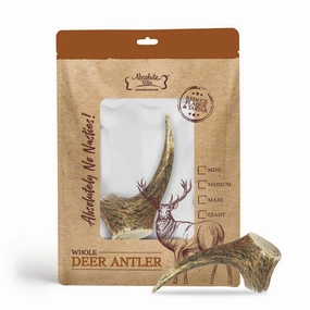 Absolute Bites Whole Deer Antlers Dental Chew Maxi