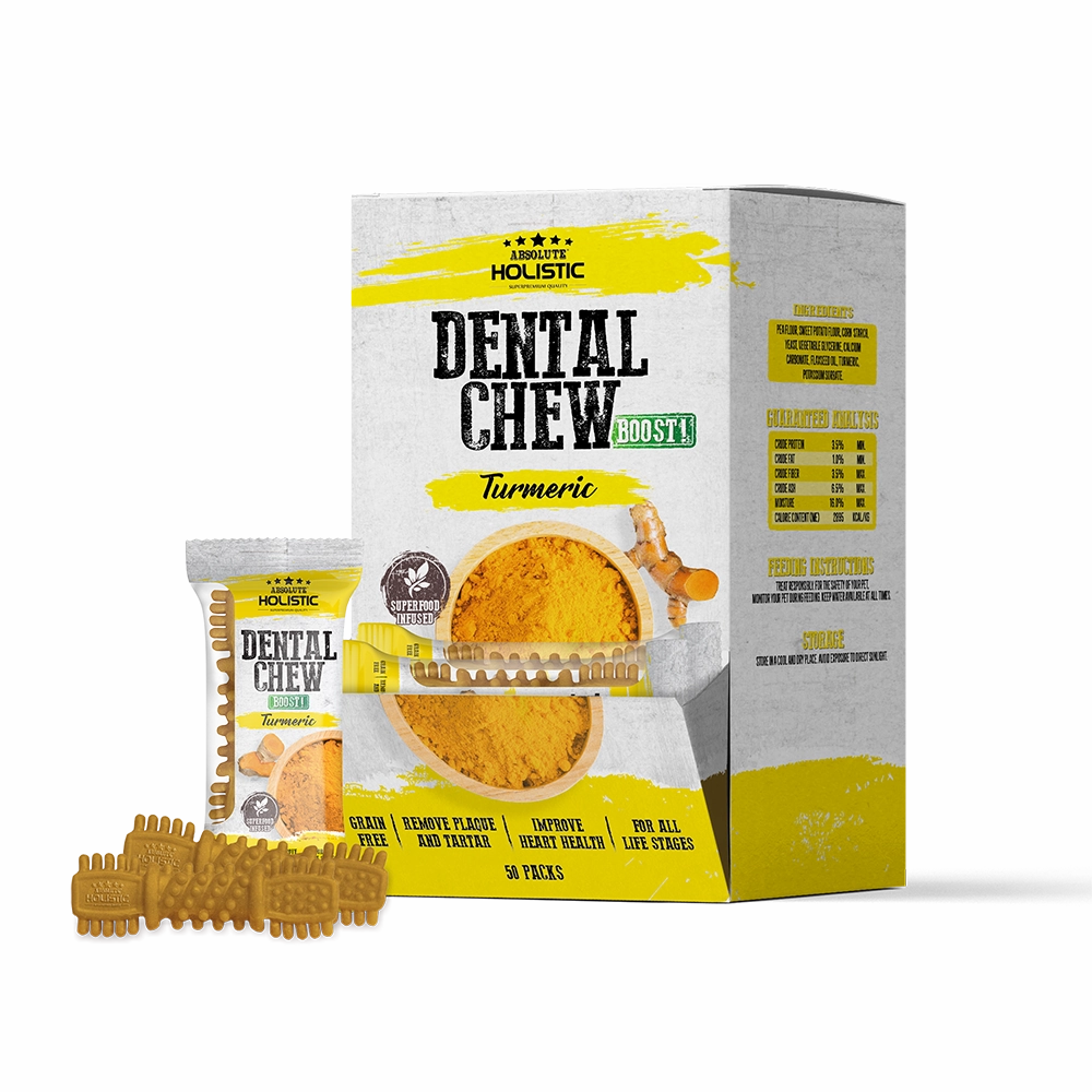 Absolute Holistic Dog Boost Dental Chew Turmeric 25g (4")