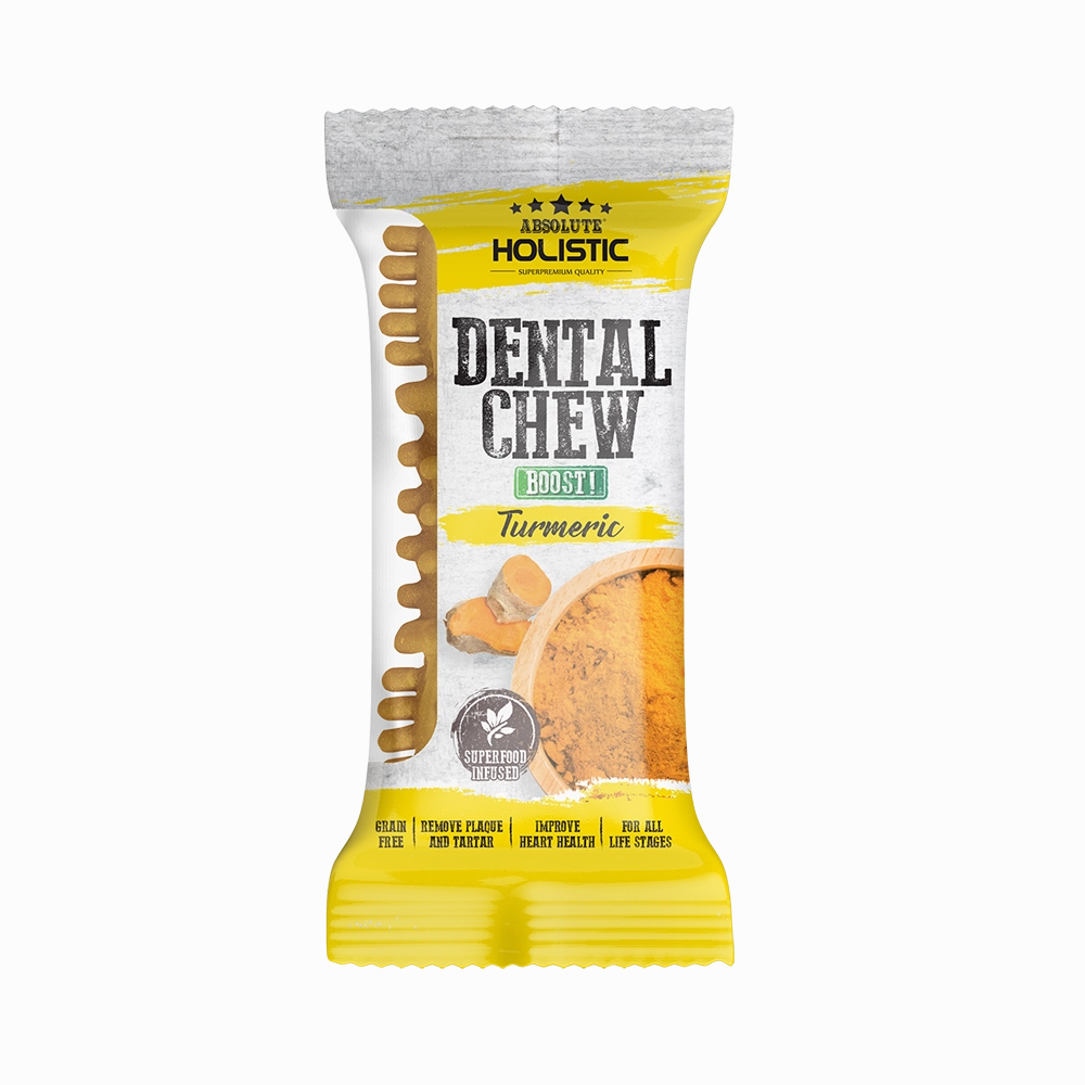 Absolute Holistic Dog Boost Dental Chew Turmeric 25g (4")