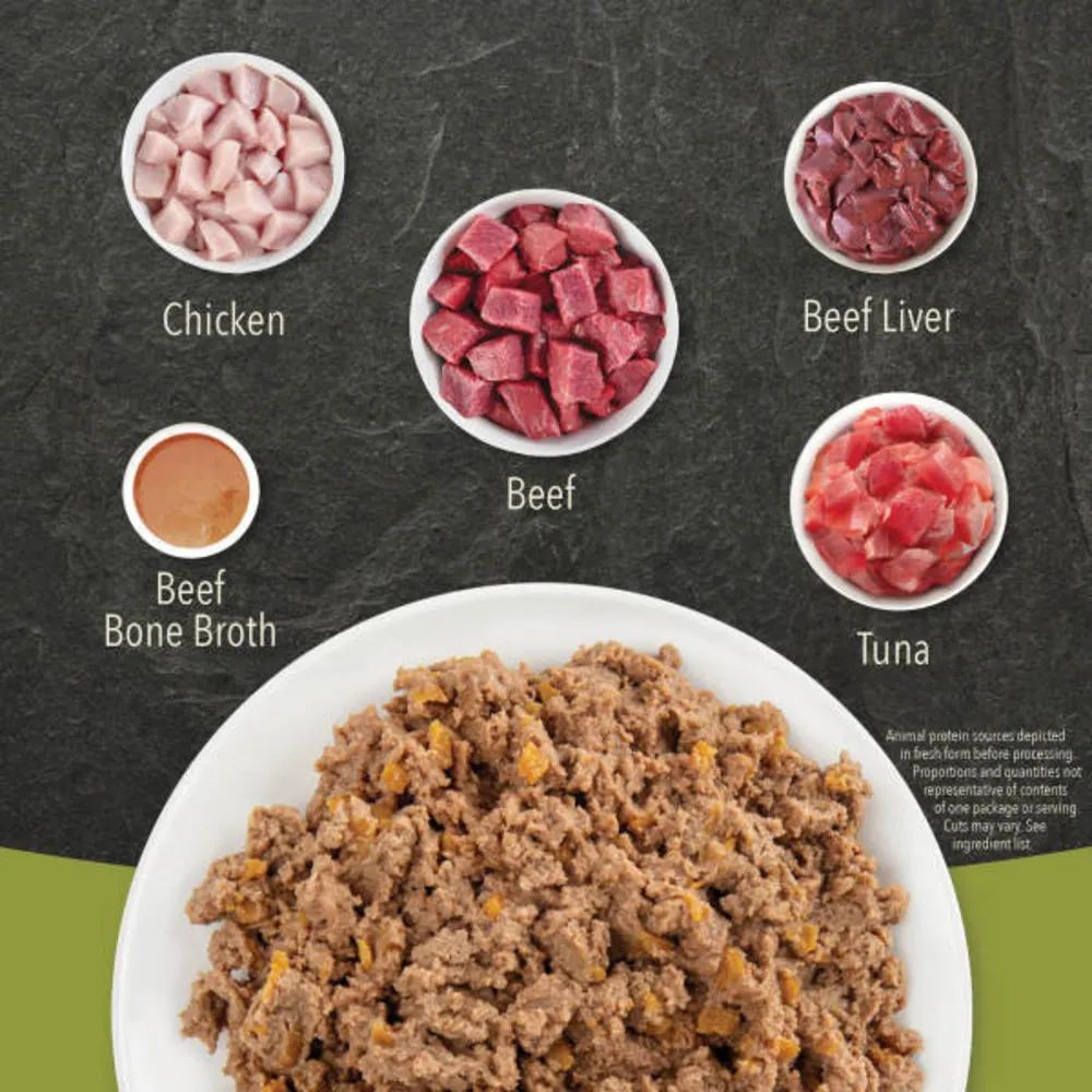 ACANA Beef, Chicken   Tuna Recipe in Bone Broth Wet Cat Food