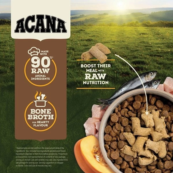 ACANA Free-Run Chicken Recipe Freeze Dried Dog Food, Morsels