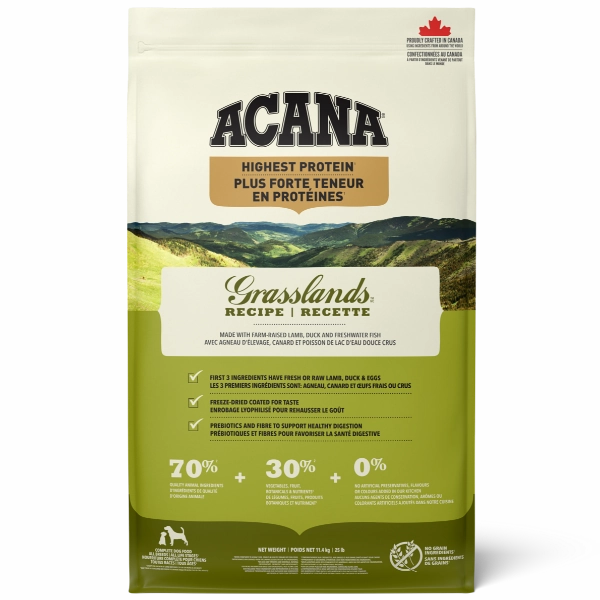 ACANA Highest Protein Grasslands Recipe Dry Dog Food