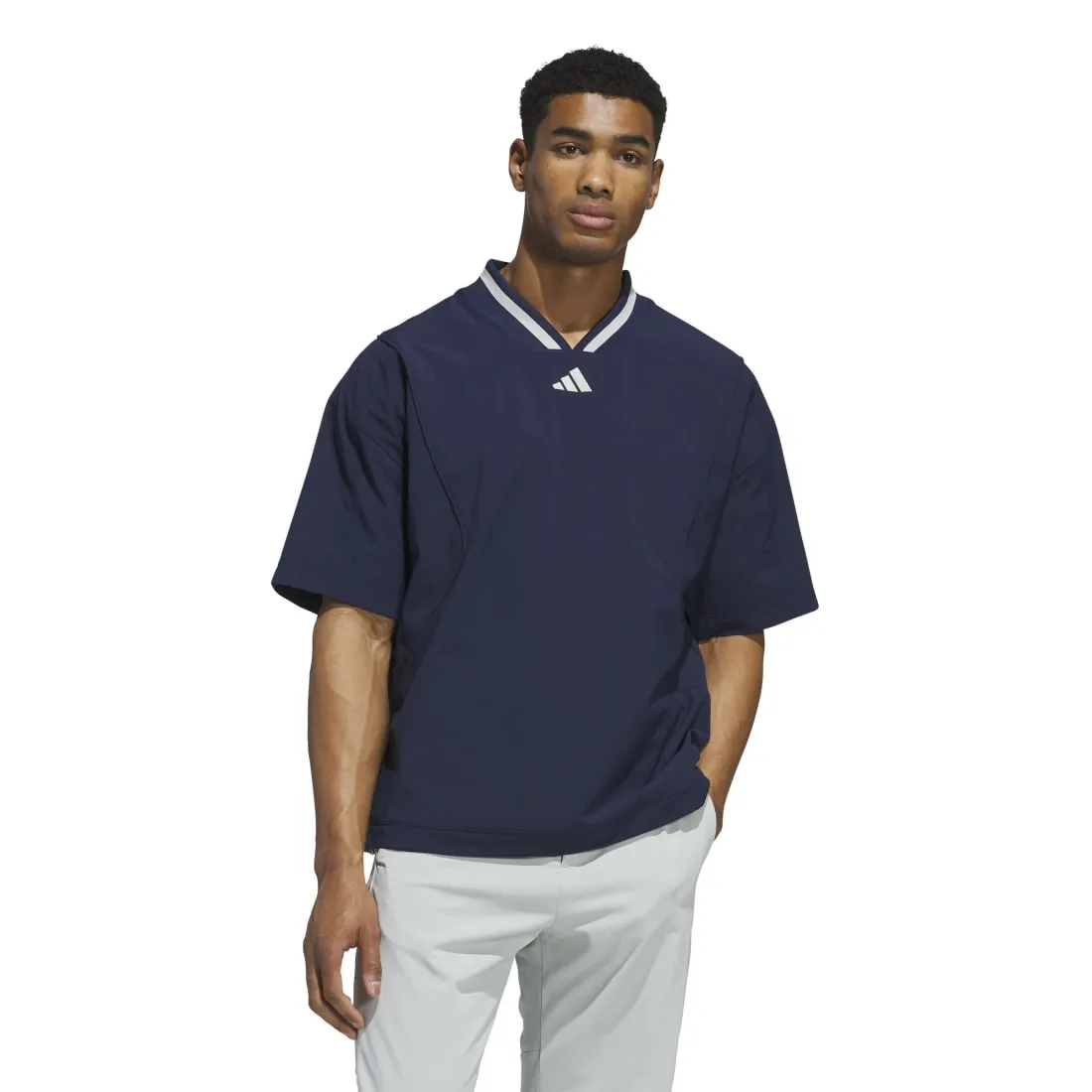 adidas Beyond Short Sleeve Golf Pullover JF4878