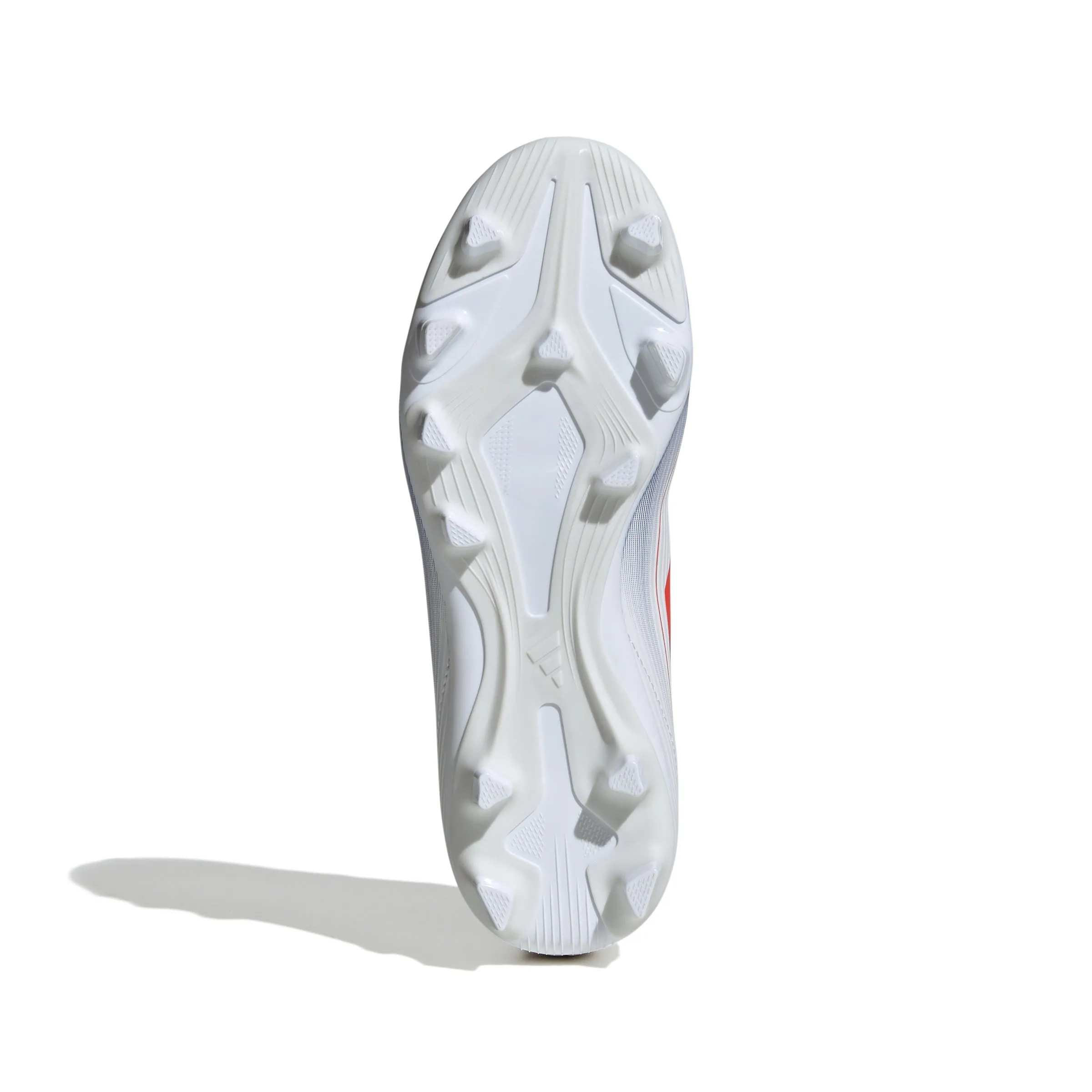 adidas F50 Club Junior FG Firm Ground Soccer Cleats - White/Solar Red/Blu