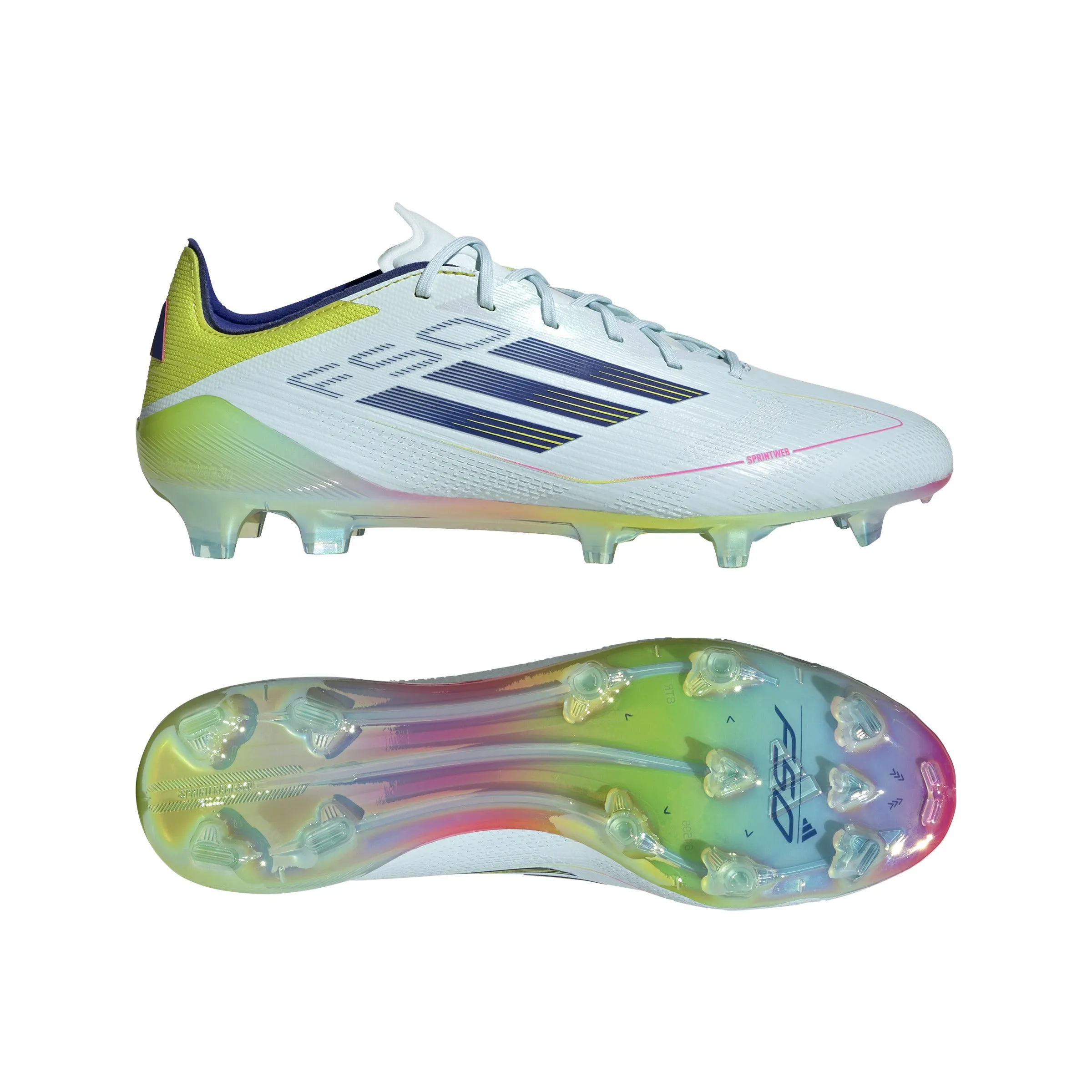 adidas F50 Elite FG Firm Ground - White/Blue/Sesoye