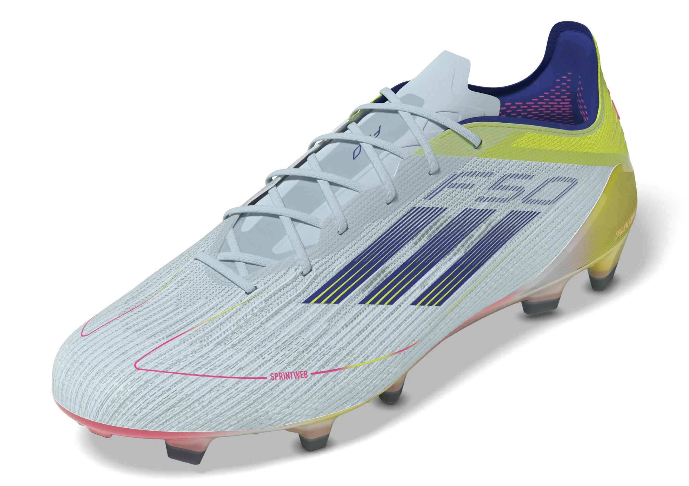 adidas F50 Elite FG Firm Ground - White/Blue/Sesoye