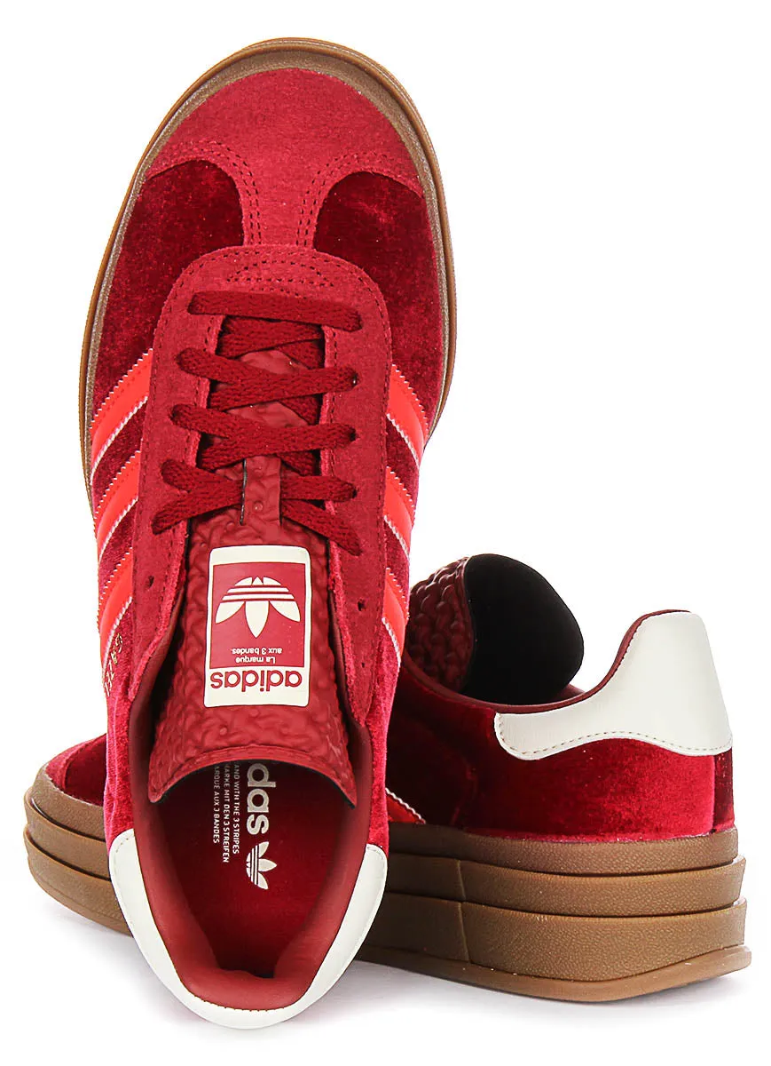 Adidas Gazelle Bold W In Red For Women Shoes Adidas