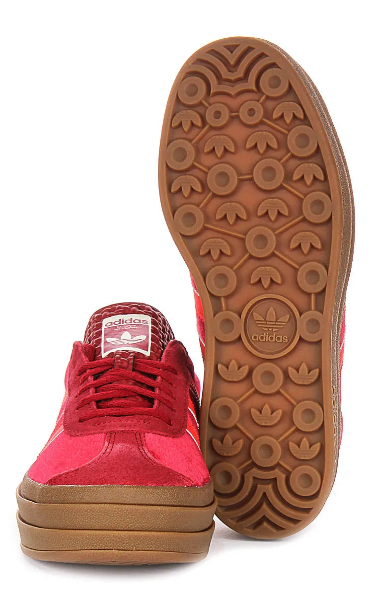 Adidas Gazelle Bold W In Red For Women Shoes Adidas