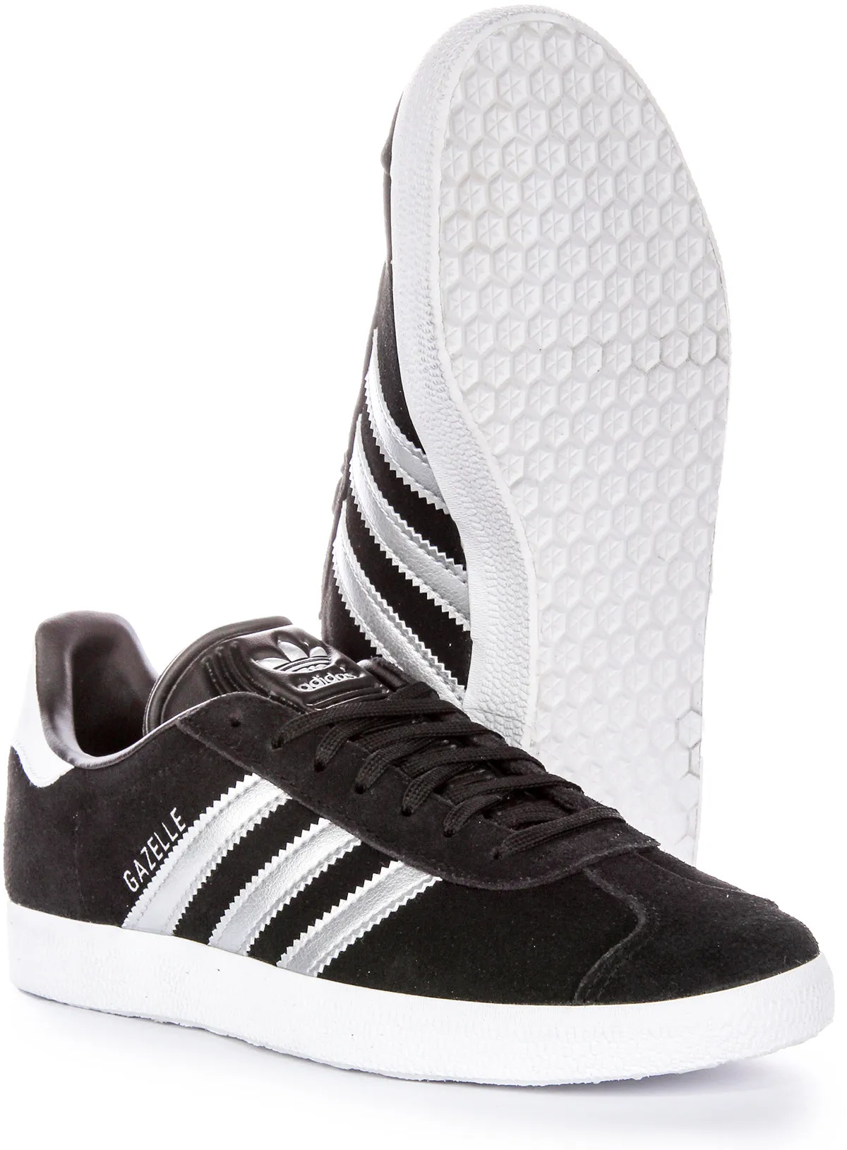 Adidas Gazelle In Black Silver For Women Shoes Adidas