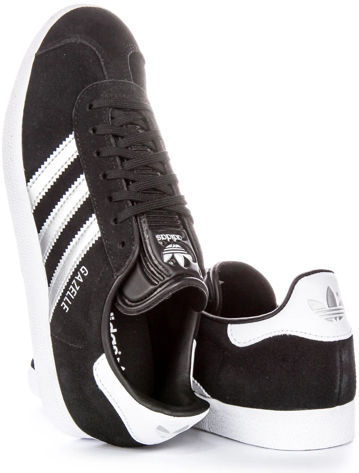 Adidas Gazelle In Black Silver For Women Shoes Adidas