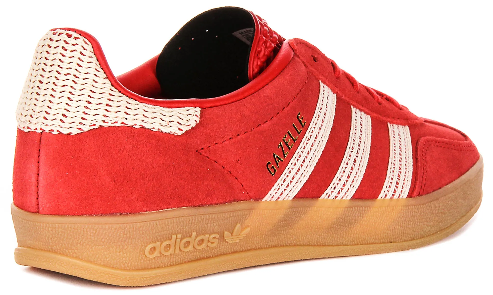 Adidas Gazelle Indoor In Red White For Women Shoes Adidas