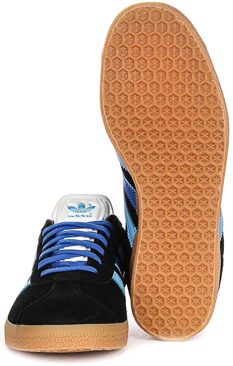 Adidas Gazelle W In Black Blue For Women Shoes Adidas