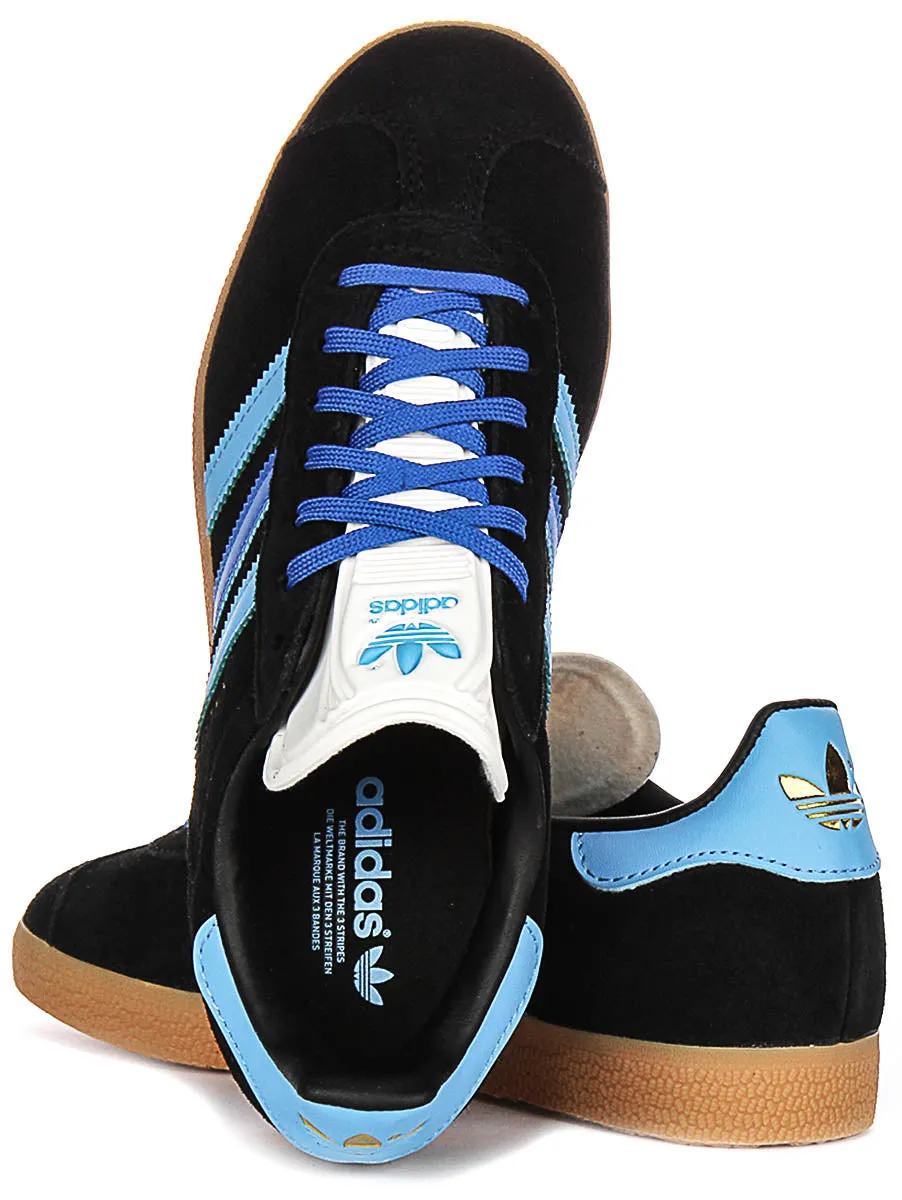 Adidas Gazelle W In Black Blue For Women Shoes Adidas