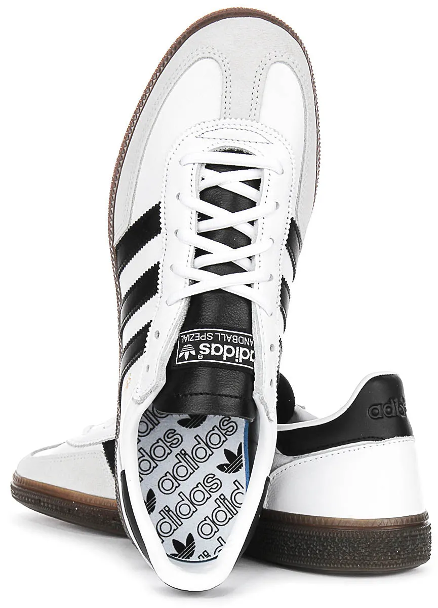 Adidas Handball Spezial In White Black Leather Shoes Adidas