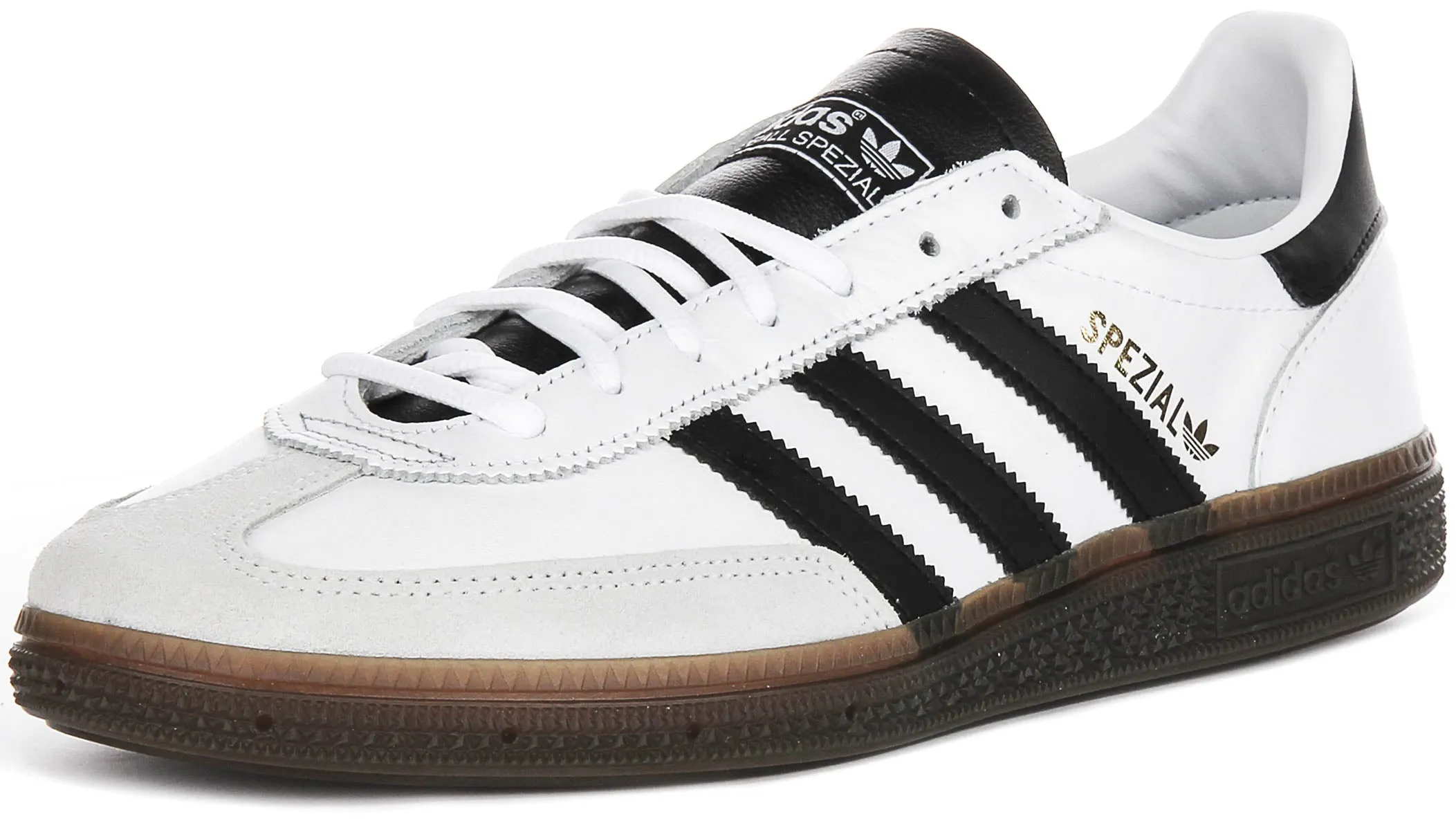 Adidas Handball Spezial In White Black Leather Shoes Adidas