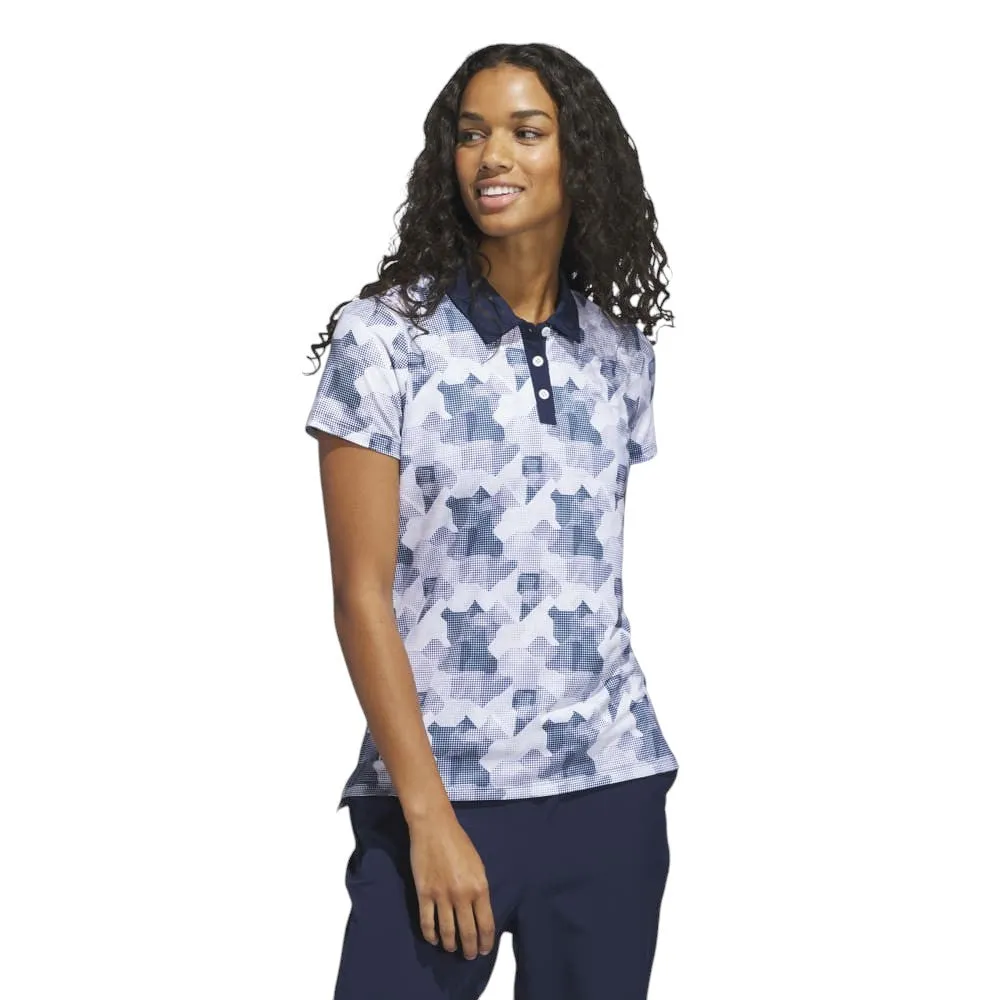 adidas Ladies Ultimate365 Printed Golf Polo Shirt JN3119