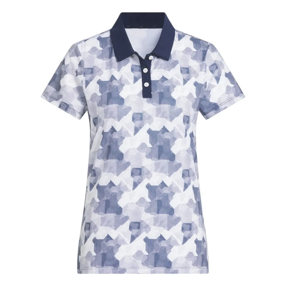 adidas Ladies Ultimate365 Printed Golf Polo Shirt JN3119
