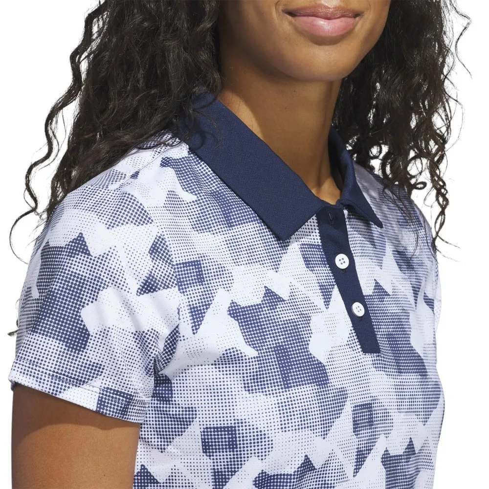 adidas Ladies Ultimate365 Printed Golf Polo Shirt JN3119
