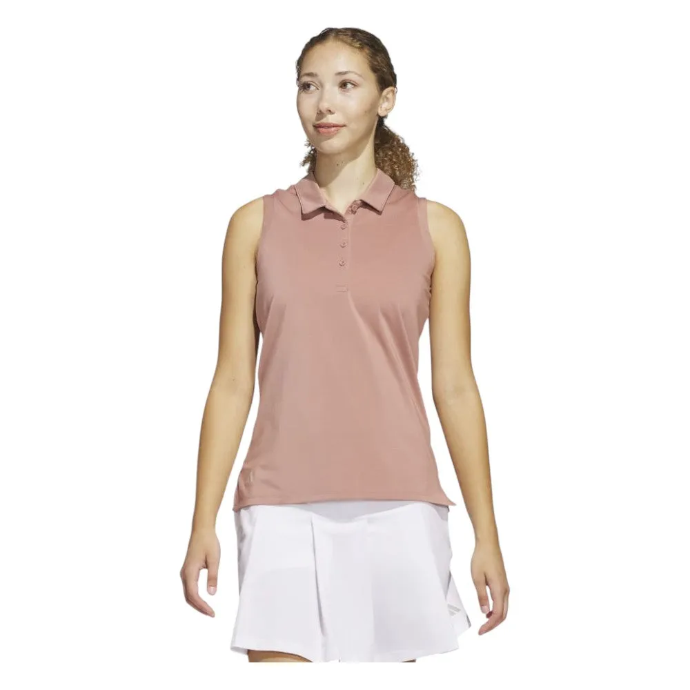 adidas Ladies Ultimate365 Solid Sleeveless Golf Polo Shirt JJ4409