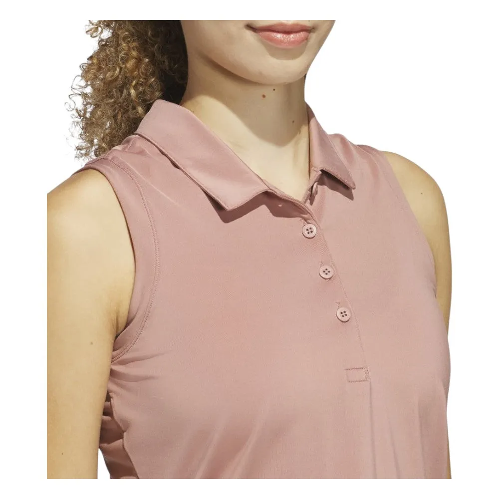 adidas Ladies Ultimate365 Solid Sleeveless Golf Polo Shirt JJ4409