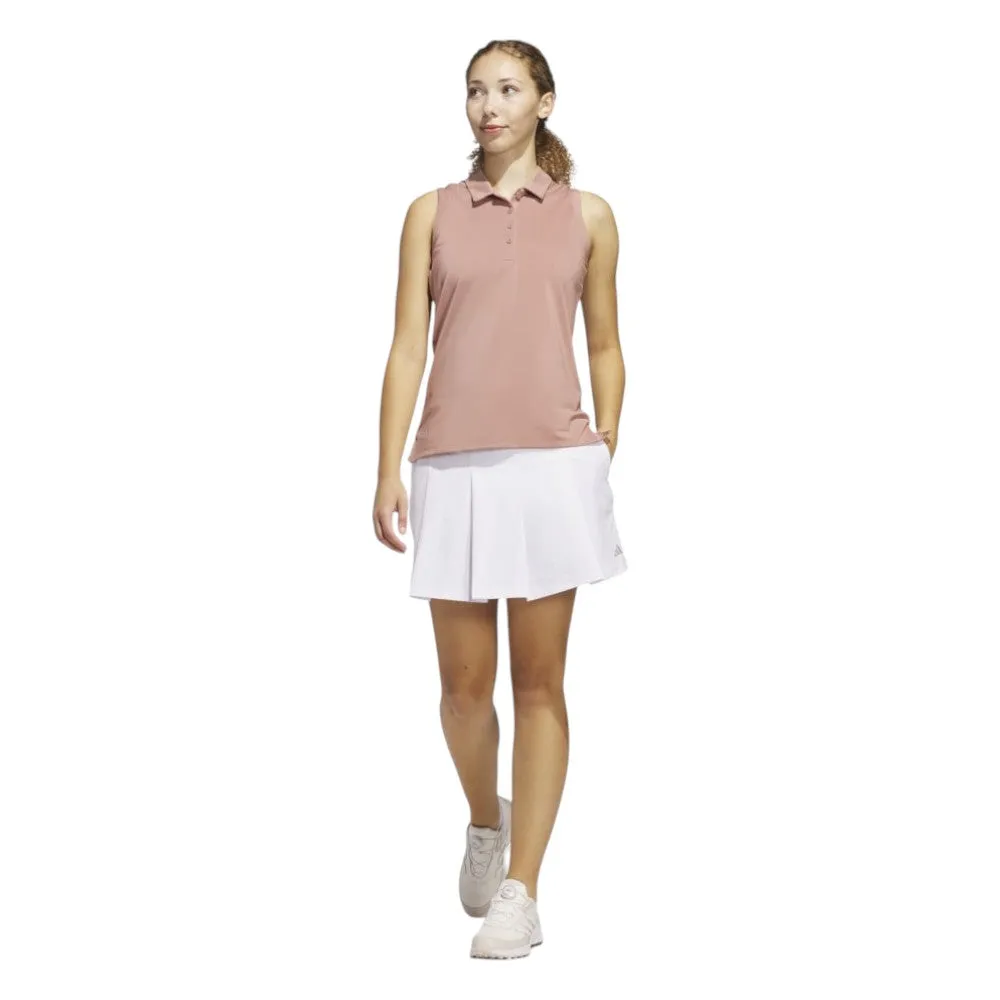 adidas Ladies Ultimate365 Solid Sleeveless Golf Polo Shirt JJ4409