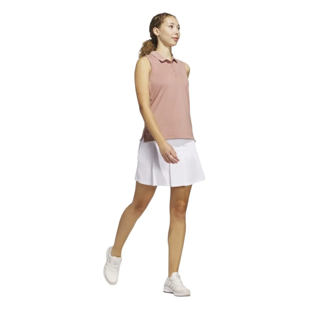 adidas Ladies Ultimate365 Solid Sleeveless Golf Polo Shirt JJ4409