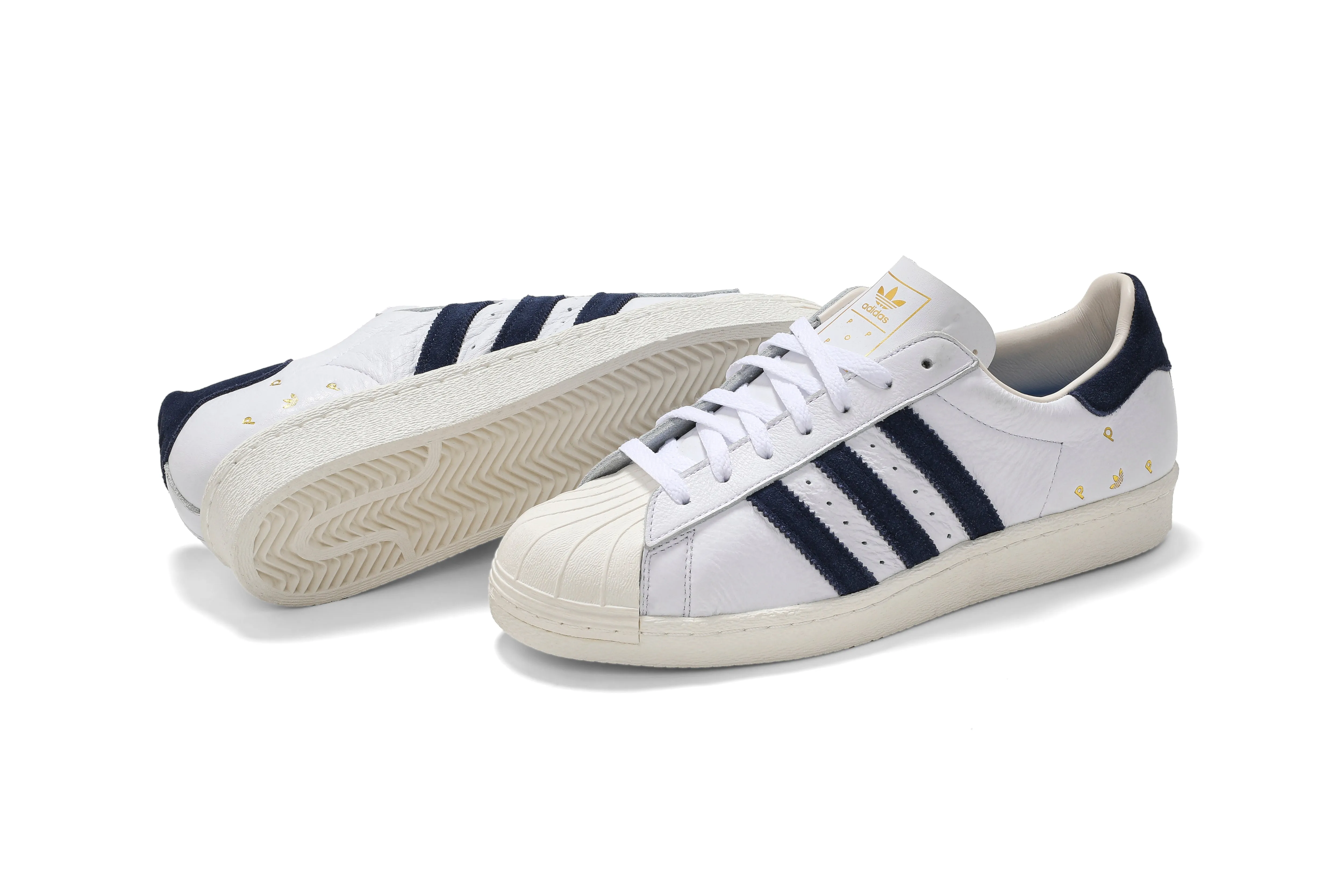 Adidas - Pop Trading Co Superstar ADV (FTW White/Collegiate Navy/FTW White) Adidas Shoes