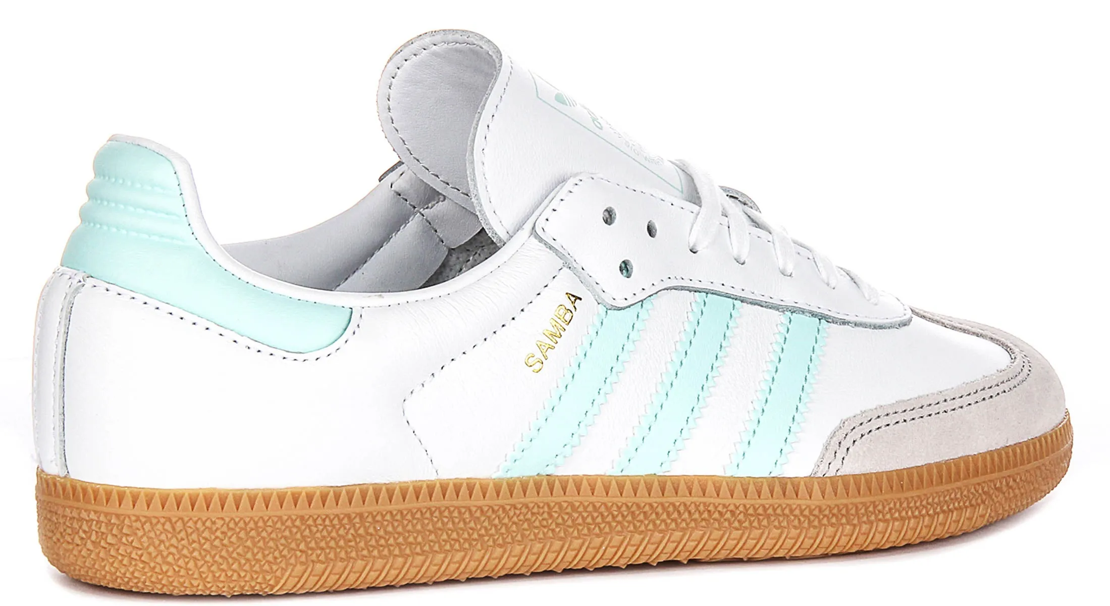 Adidas Samba OG  In White Blue For Youth Shoes Adidas