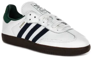 Adidas Samba OG In White Navy Green for Women Shoes Adidas