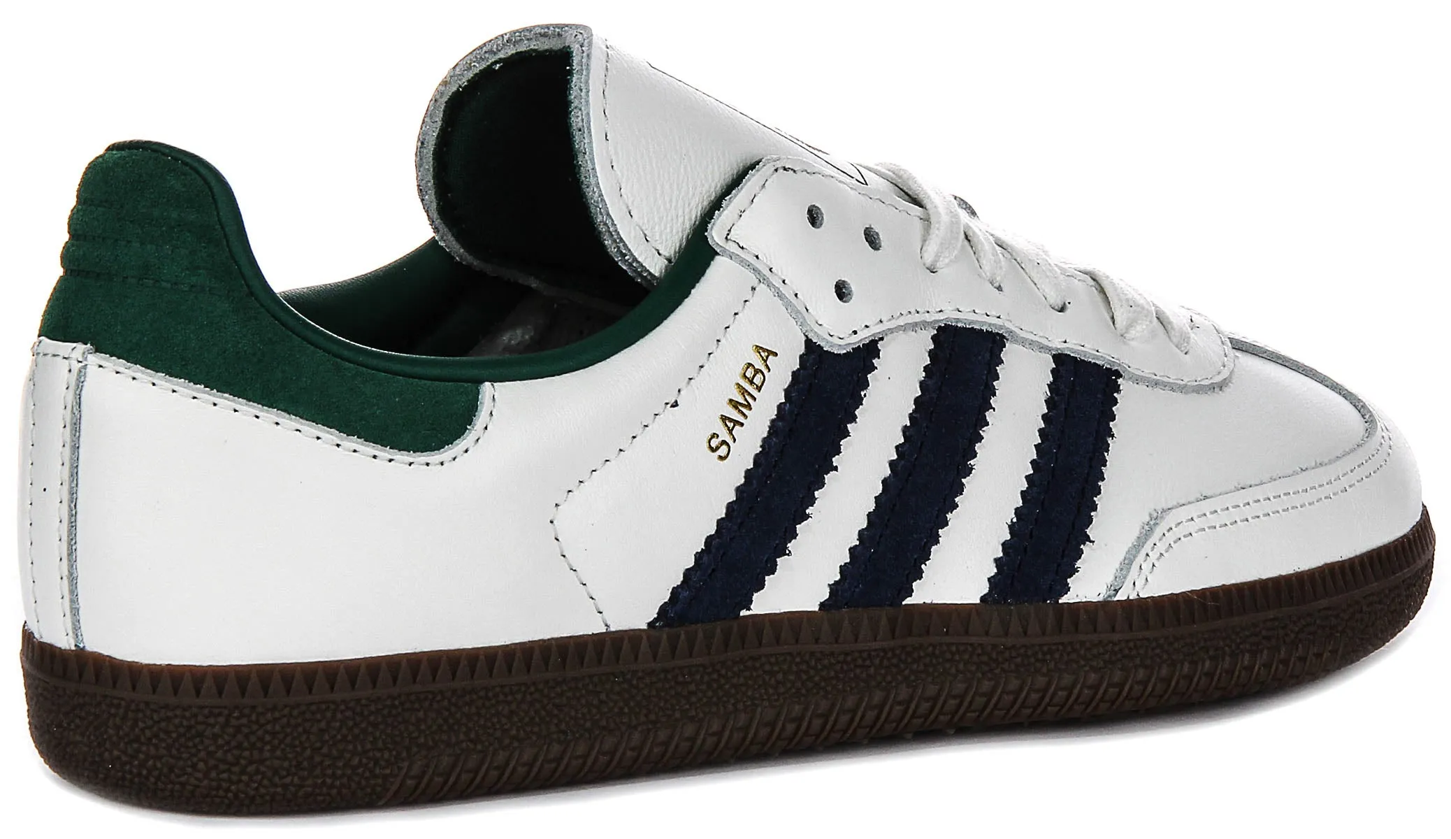 Adidas Samba OG In White Navy Green for Women Shoes Adidas