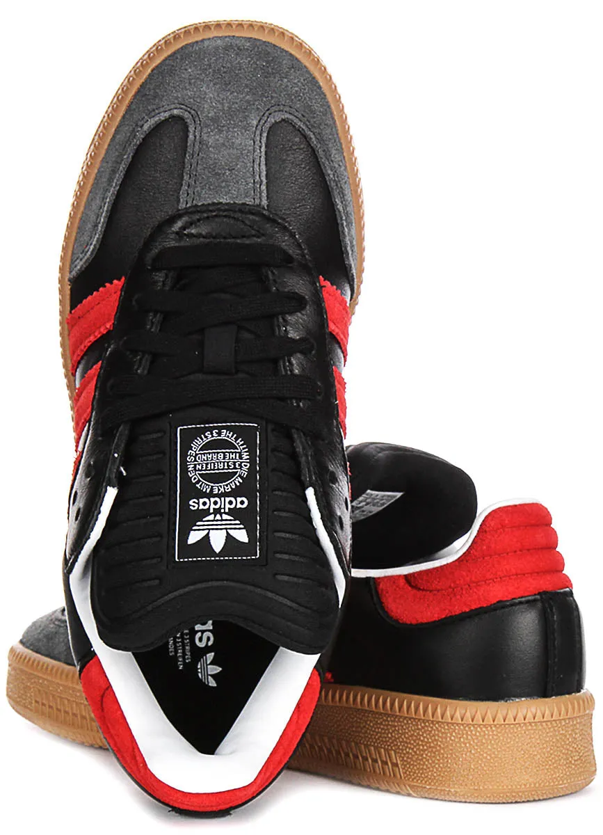 Adidas Samba XLG J In Black Red For Youth Shoes Adidas