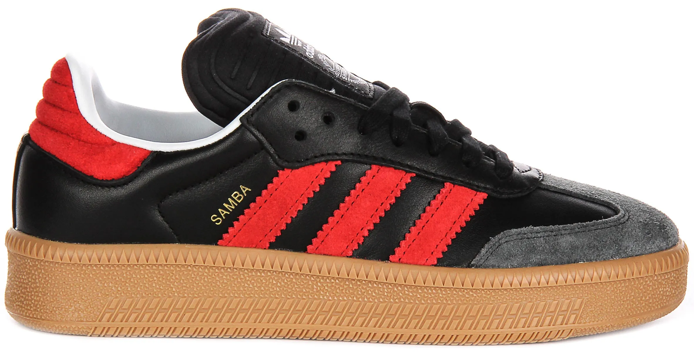 Adidas Samba XLG J In Black Red For Youth Shoes Adidas