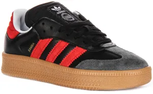 Adidas Samba XLG J In Black Red For Youth Shoes Adidas