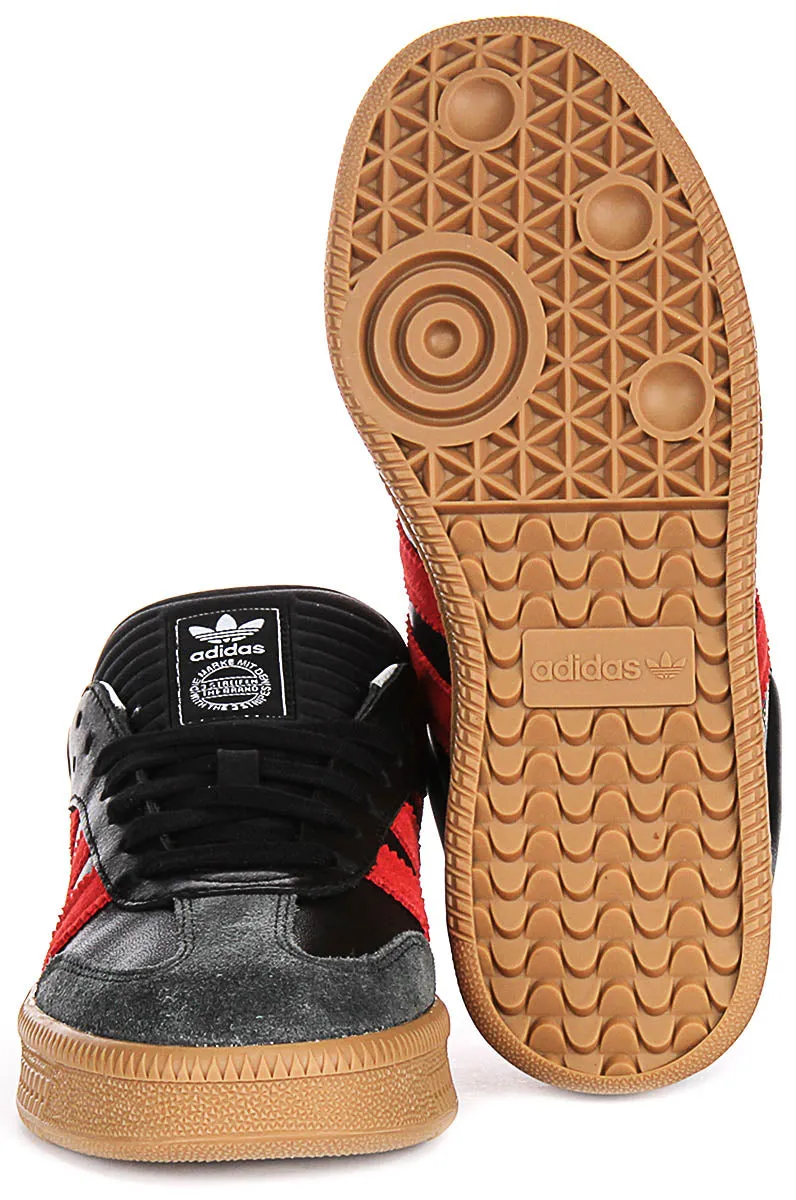 Adidas Samba XLG J In Black Red For Youth Shoes Adidas