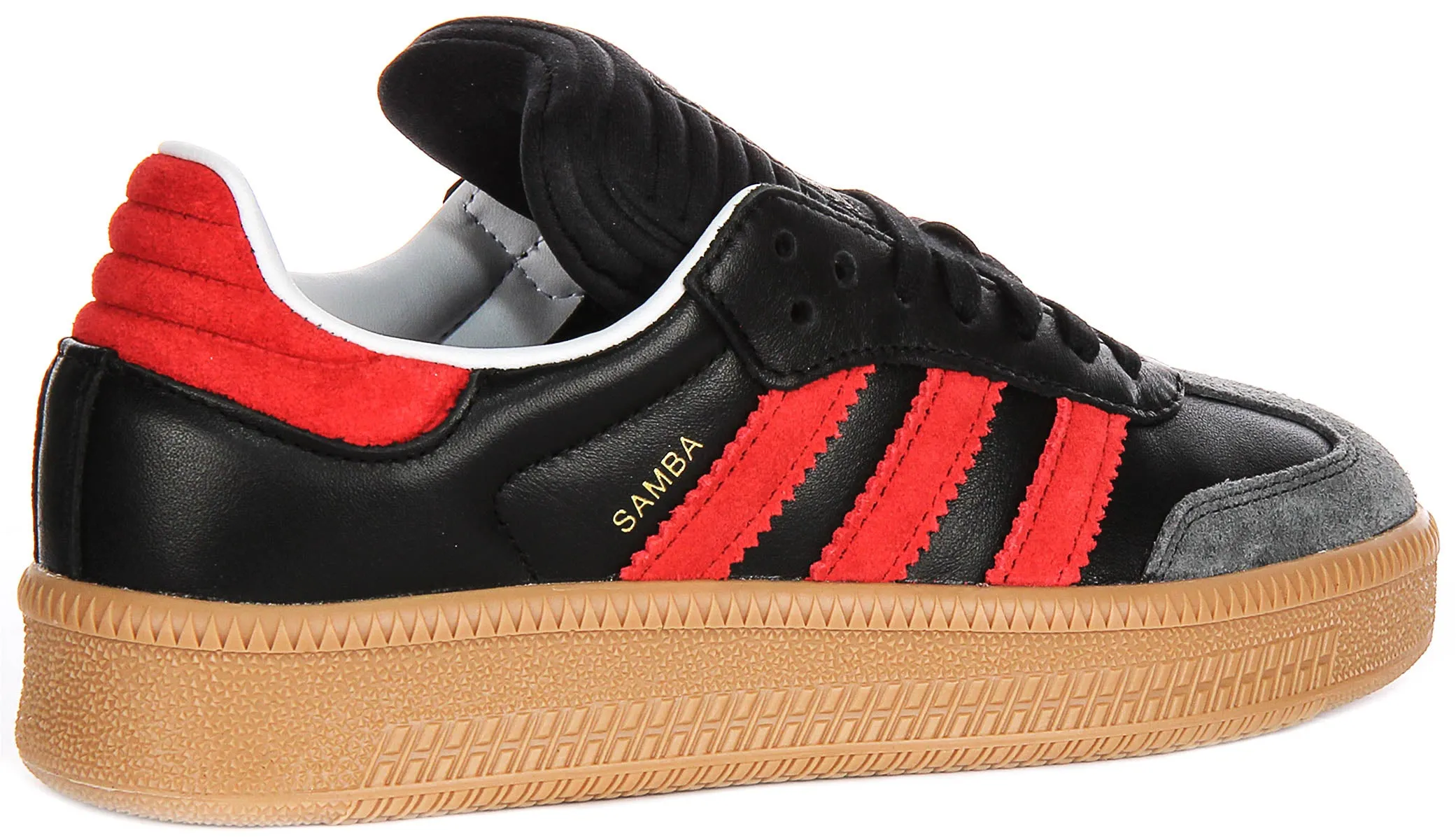 Adidas Samba XLG J In Black Red For Youth Shoes Adidas