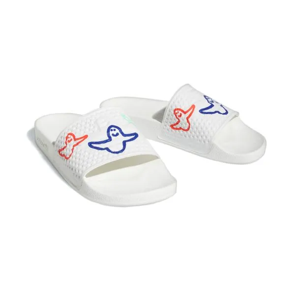 Adidas - Shmoofoil Slides (White/Red) Adidas Shoes