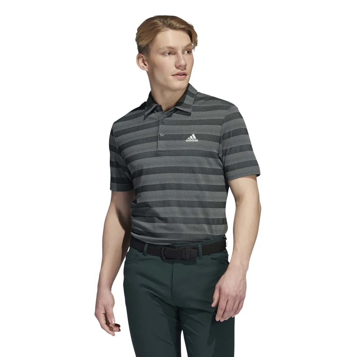 adidas Stripe Primegreen Golf Polo Shirt HN0631
