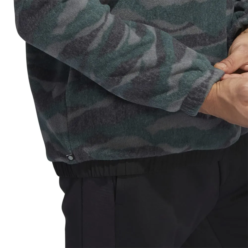 adidas Texture Print Crew Neck Golf Pullover HF6523