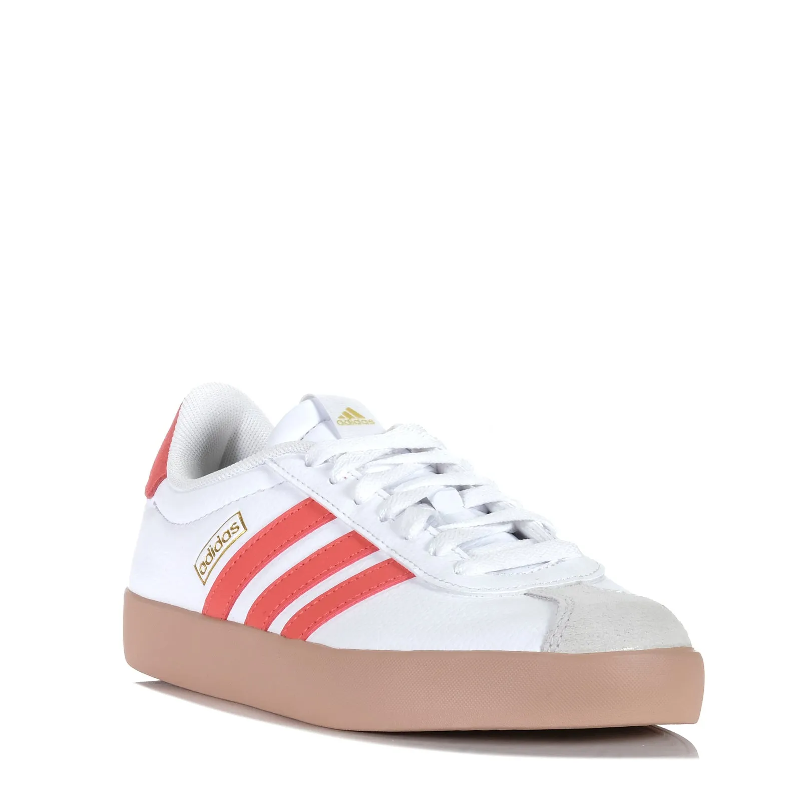 Adidas VL Court 3.0 Womens White/Preloved Scarlet Shoes_Adidas